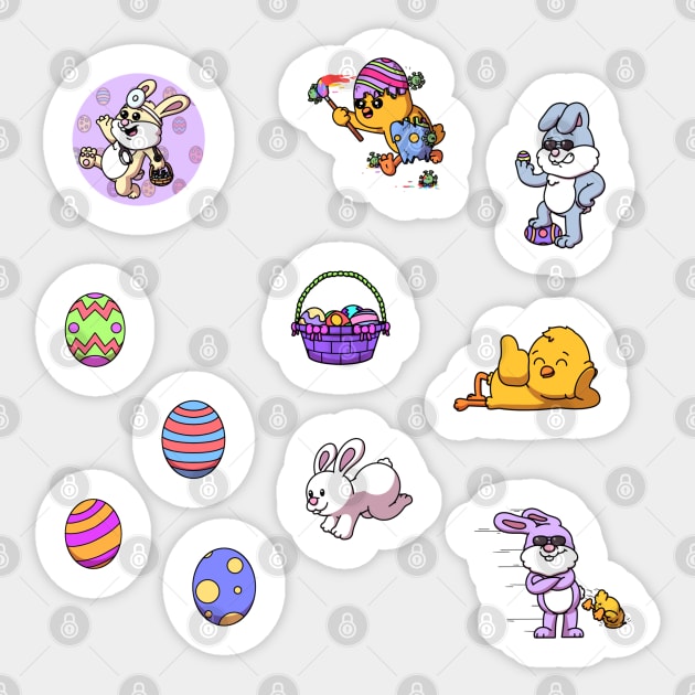 Easter Sticker Pack Sticker by TheMaskedTooner